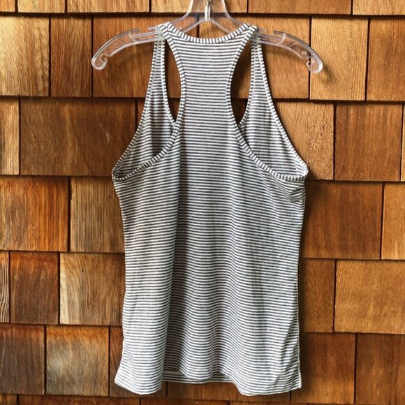 EUC Gap Breathe Two Tanks Grey/White Stripe & Solid Black in Women's Large - Picture 7 of 11